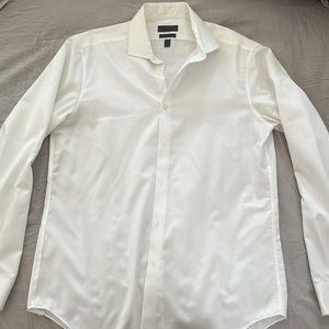 Calvin Clein white button down dress shirt